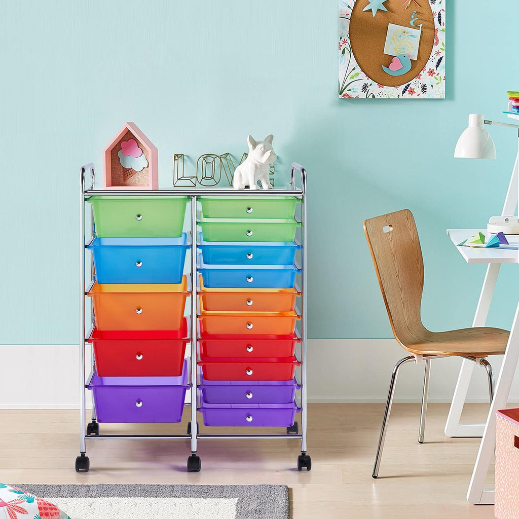 15 Drawer Rolling Storage Cart K8838
