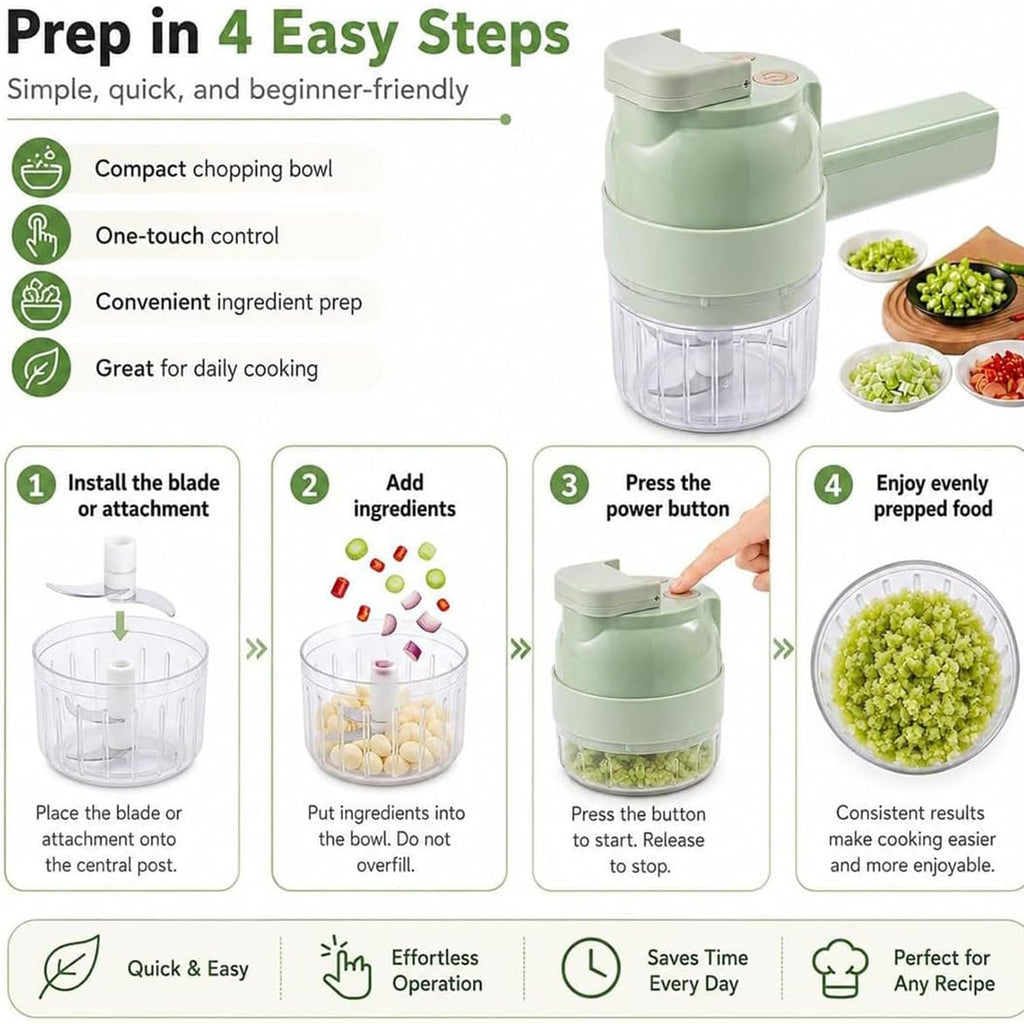 5-in-1 Wireless Electric Vegetable Chopper R29982