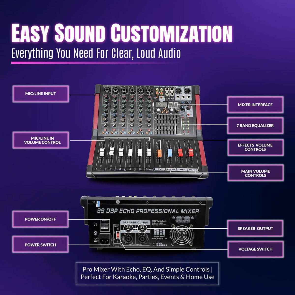 10" UHF PA System with Wireless Microphone G56111