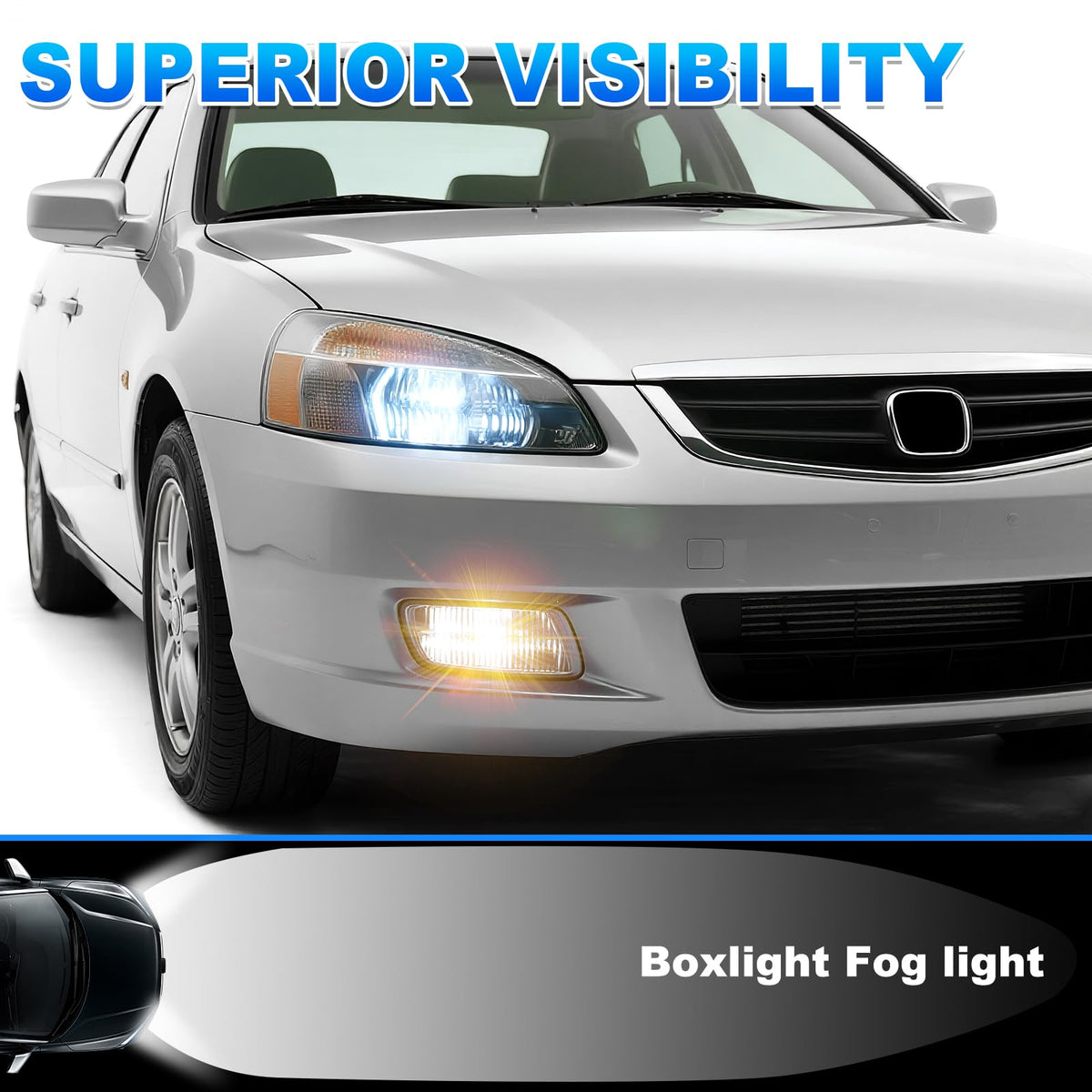 Fog Lights Assembly with Halogen Bulbs Clear Lens Switch Harness Kit D635218