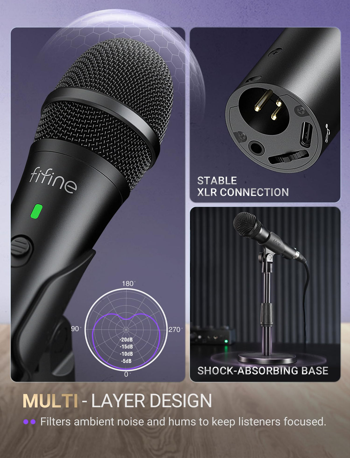 USB/XLR Dynamic Microphone T6327