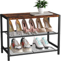 3-Tier Narrow Shoe Rack with Metal Shelves C31767