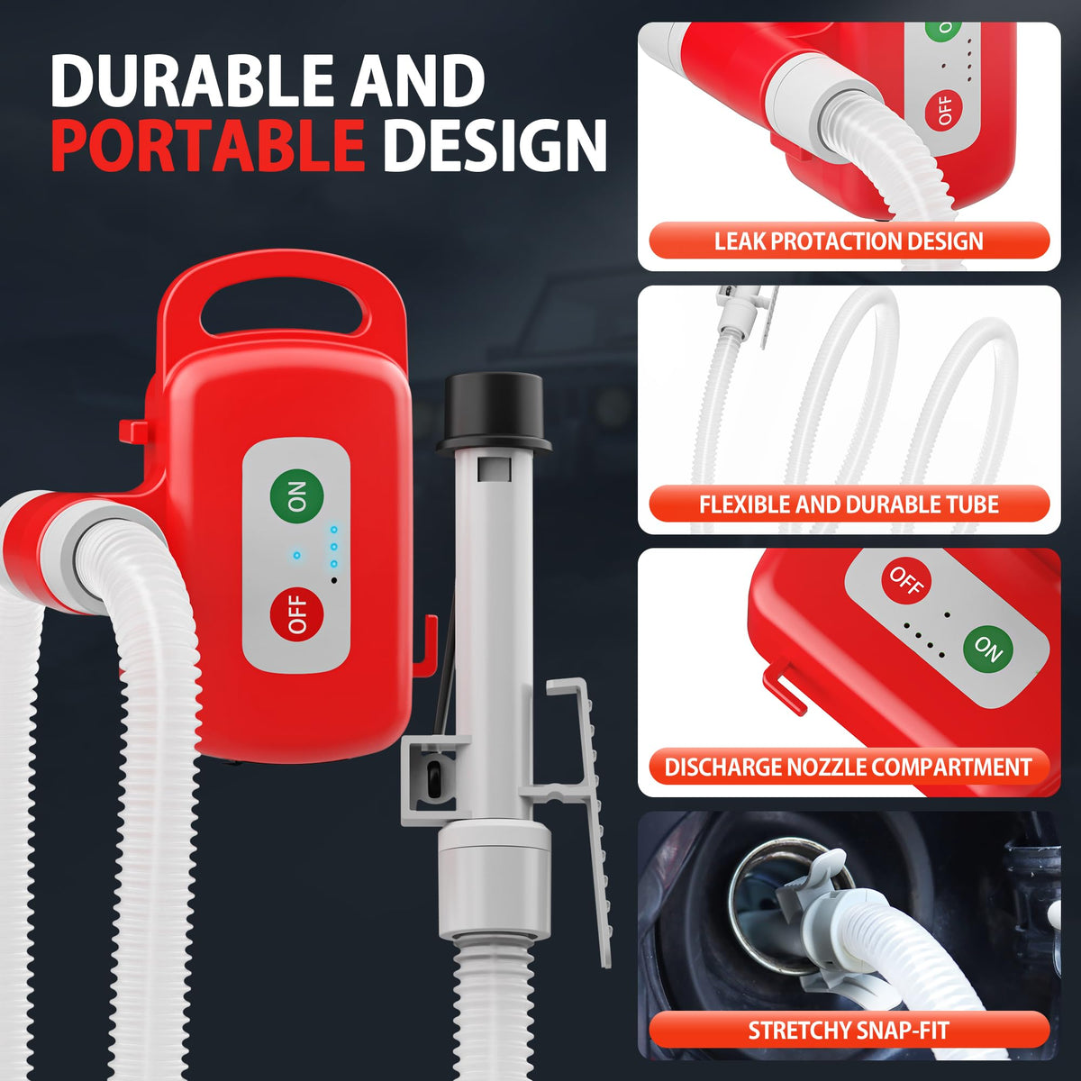 Rechargeable Fuel Transfer Pump with Auto-Stop X281