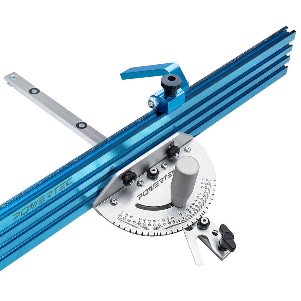 Table Saw Precision Miter Gauge System with 27 Angle Stops and T-Slotted Miter Bar P354