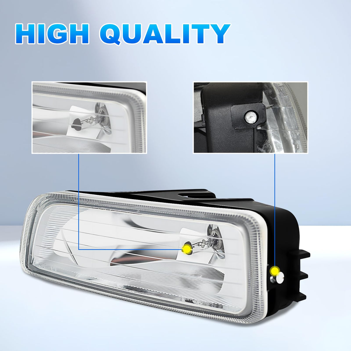 Fog Lights Assembly with Halogen Bulbs Clear Lens Switch Harness Kit D635218