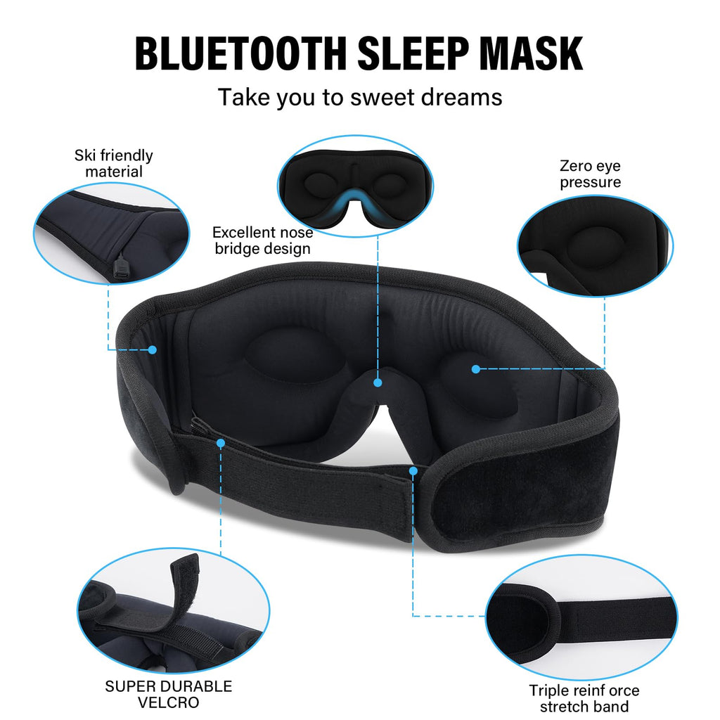 Sleep Mask with Bluetooth Headphones U570