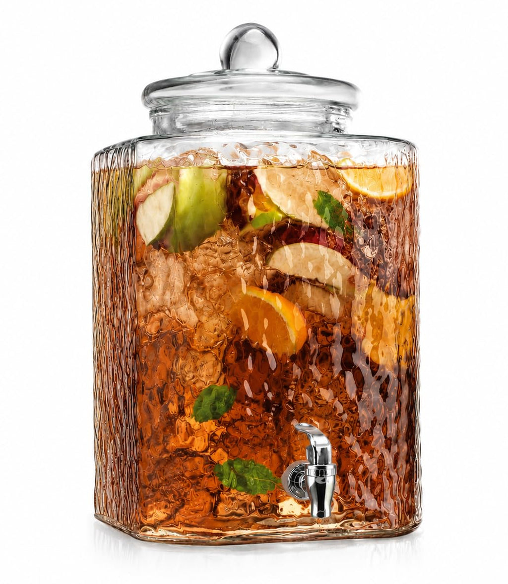 5 Gallon Glass Beverage Dispenser with Spigot G243