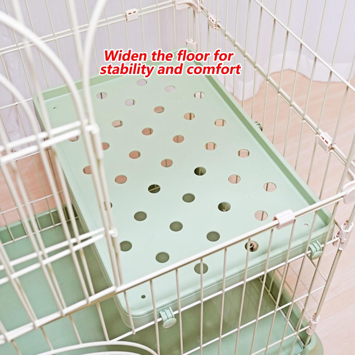 3/4-Tier Cat Cage Playpen with Hammock J606449