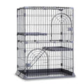 3/4-Tier Cat Cage Playpen with Hammock J606449
