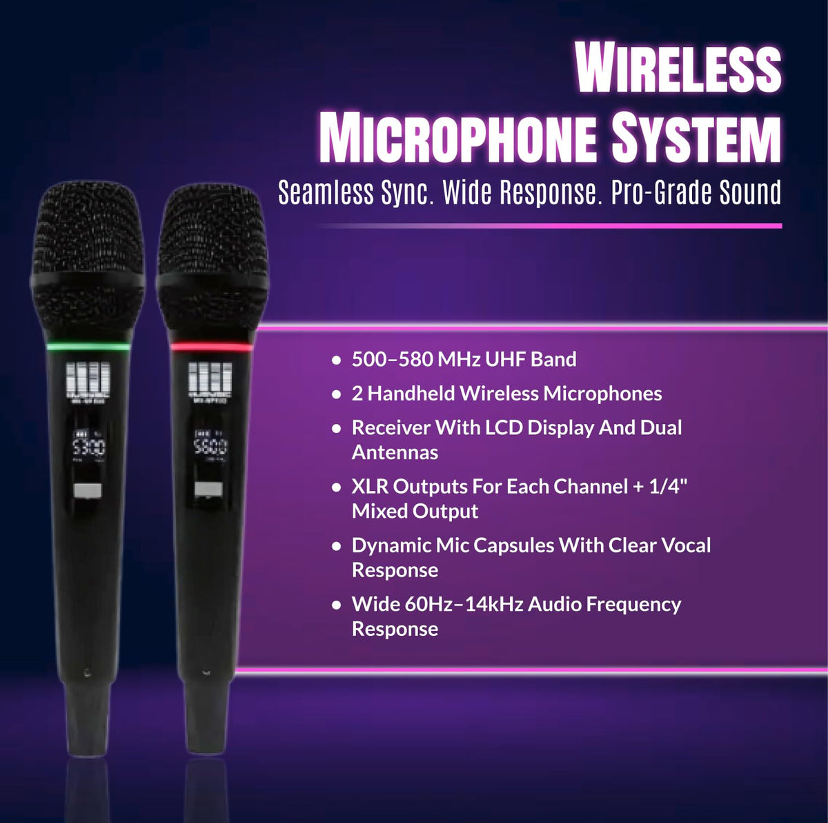 10" UHF PA System with Wireless Microphone G56111