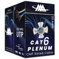 CAT6 Plenum Ethernet Cable 1000ft UTP 23AWG Blue Y1201