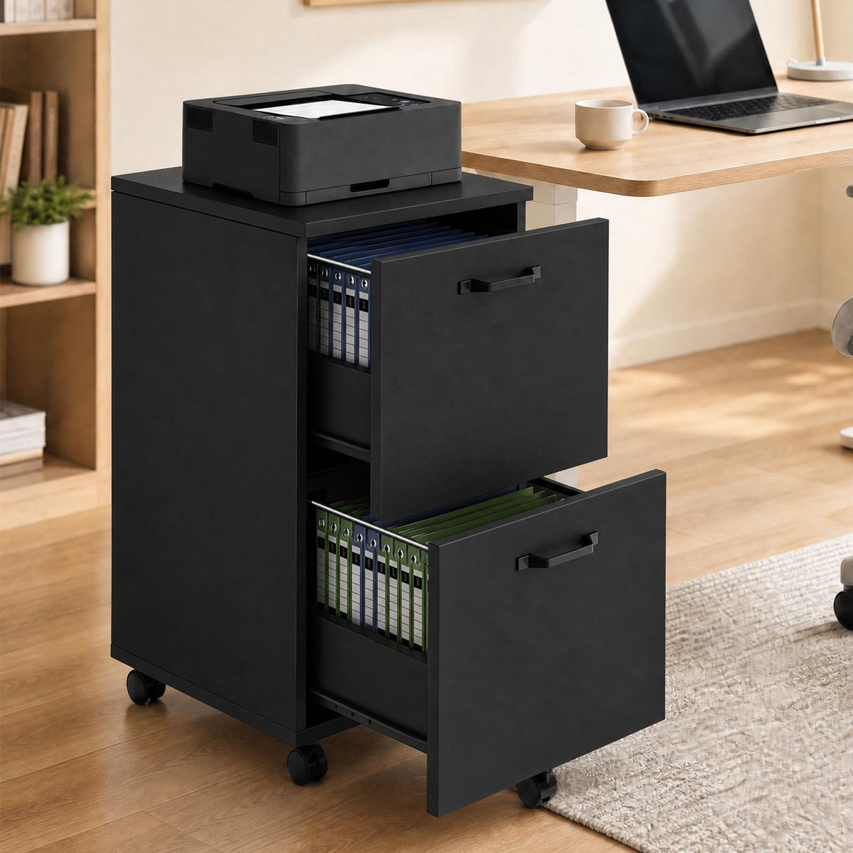 2 Drawer Rolling Storage Cabinet M55502