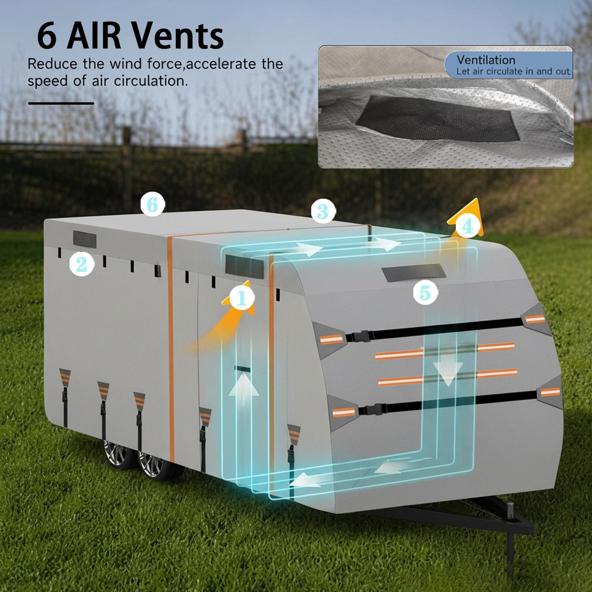 14-16ft 7 Layers Heavy Duty Waterproof Camper Cover N7787