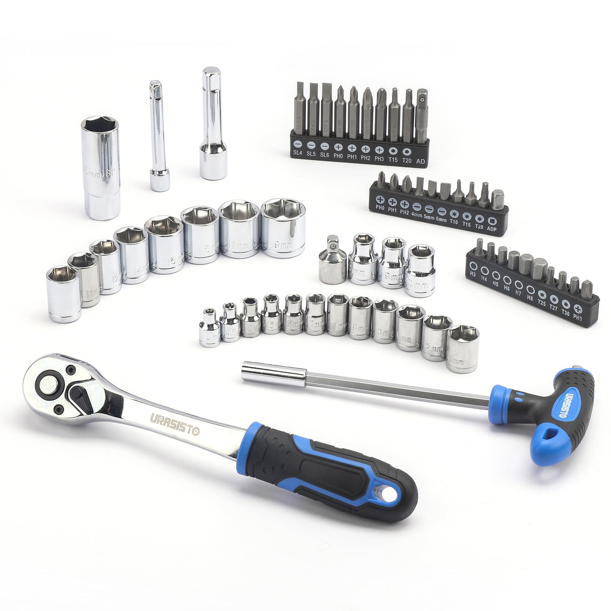 168-Piece Socket Wrench Hand Tool Kit with Toolbox K3840