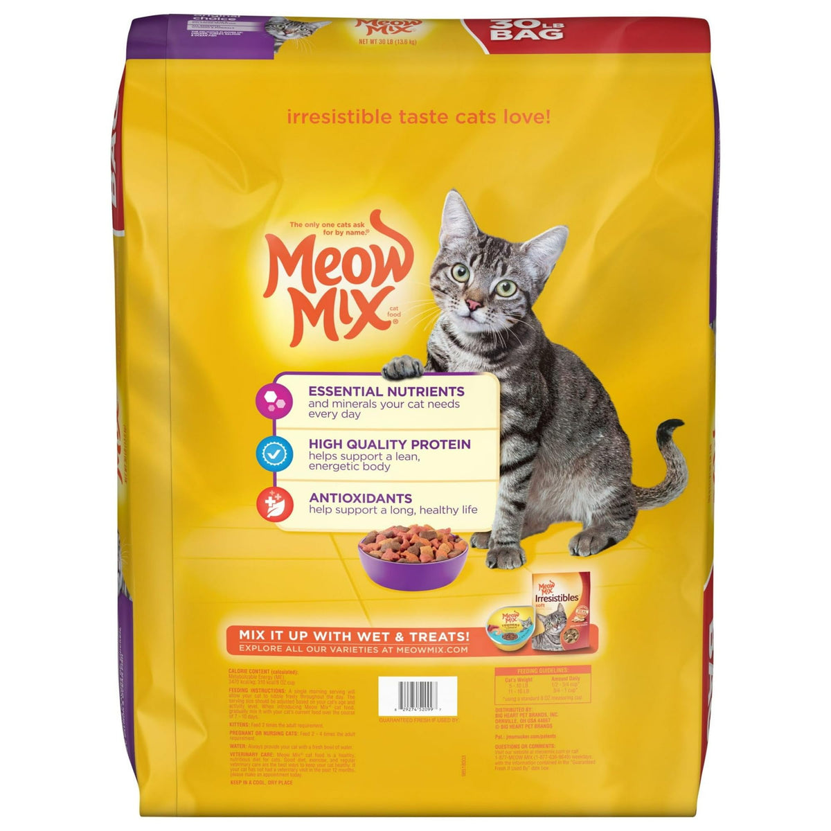 Dry Cat Food, 30 Pounds M605