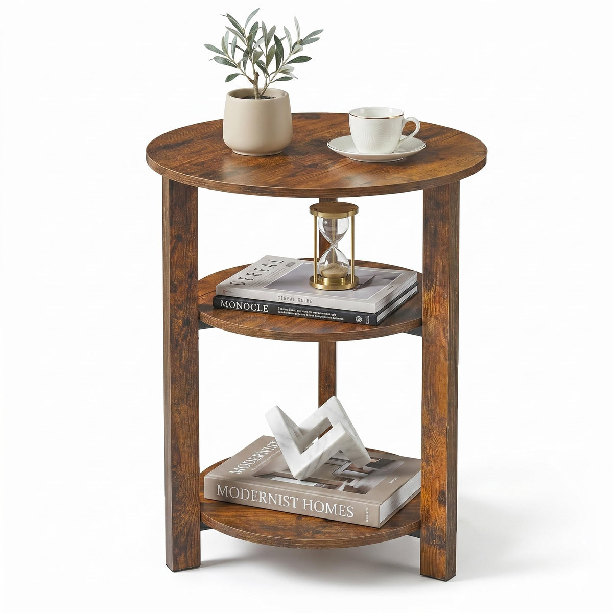 3-Tier Round Side Table X93898