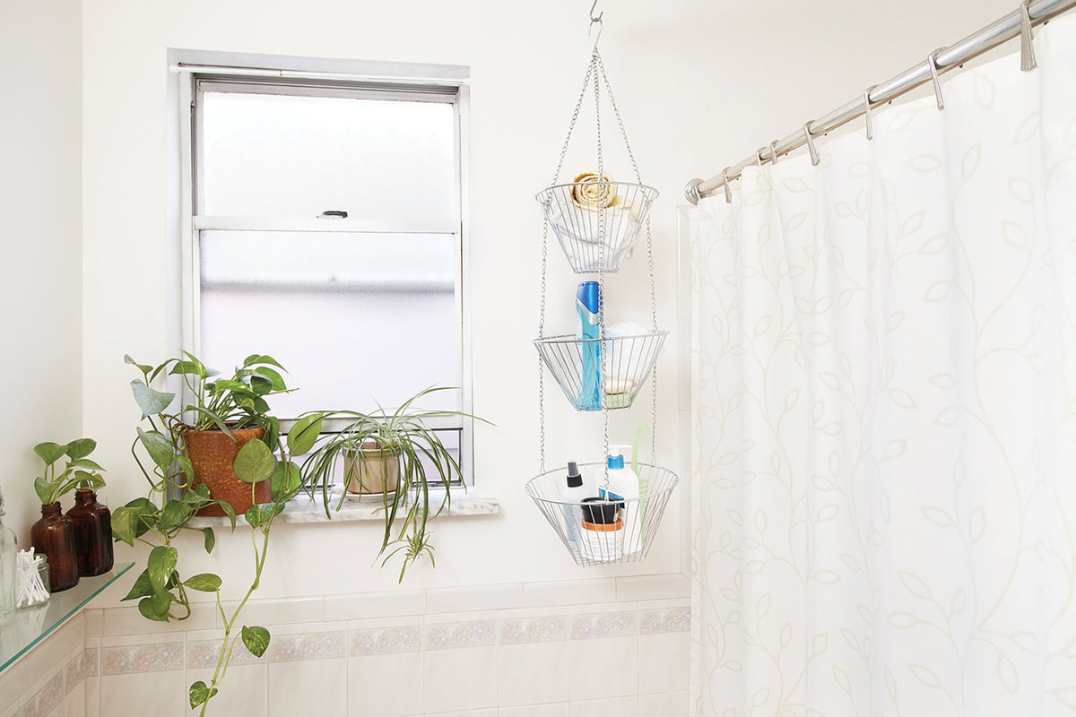 Three Tier Hanging Wire Baskets, Pack of 2 L41876