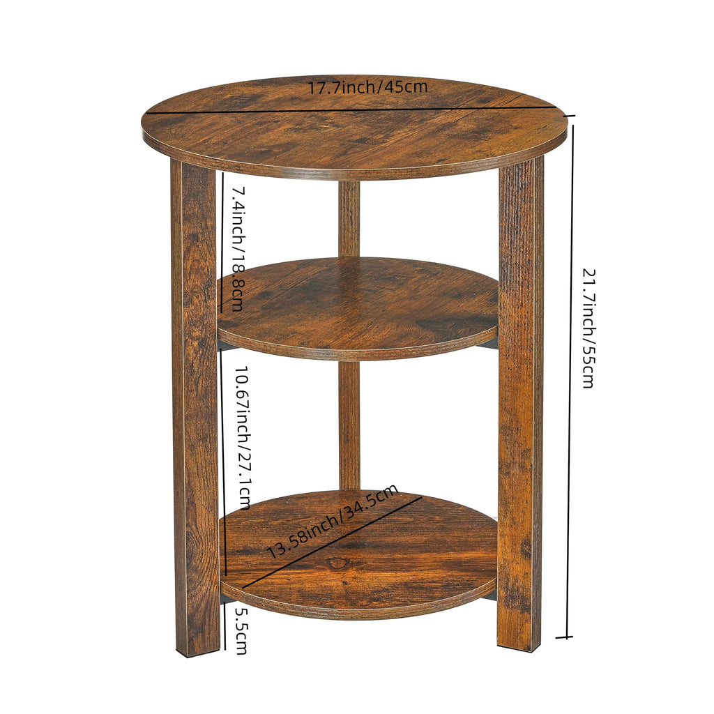3-Tier Round Side Table X93898
