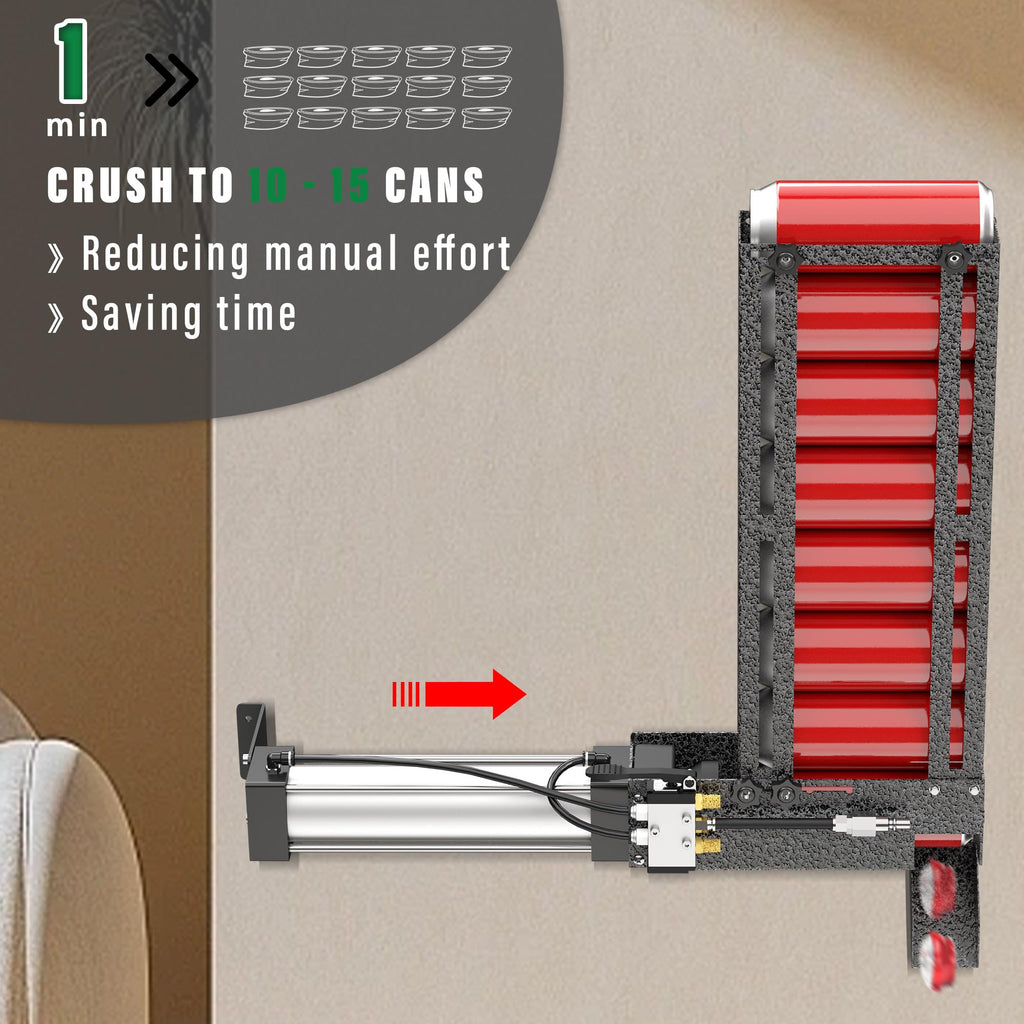 Heavy Duty Aluminum Can Crusher Wall Mounted 12oz 16oz I338275