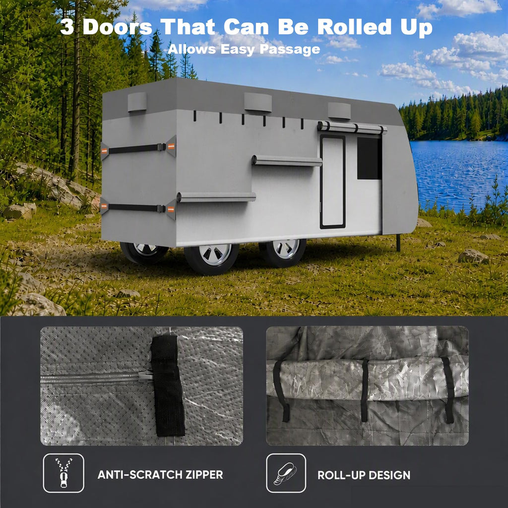 14-16ft 7 Layers Heavy Duty Waterproof Camper Cover N7787