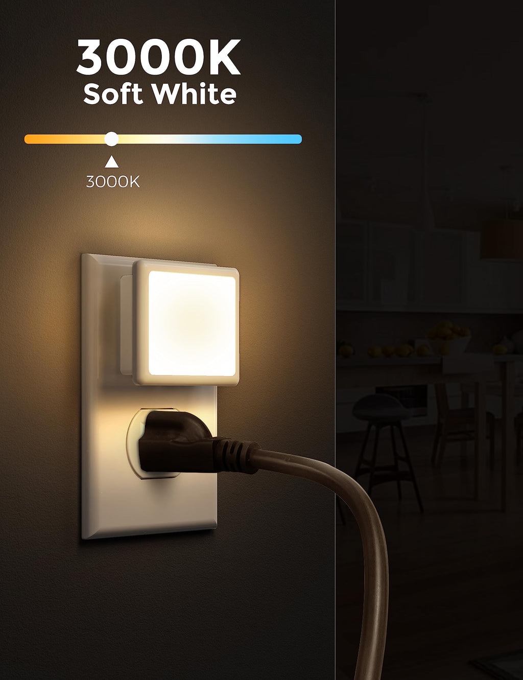 0.3W Plug in Night Lights 2-Pack Z8306