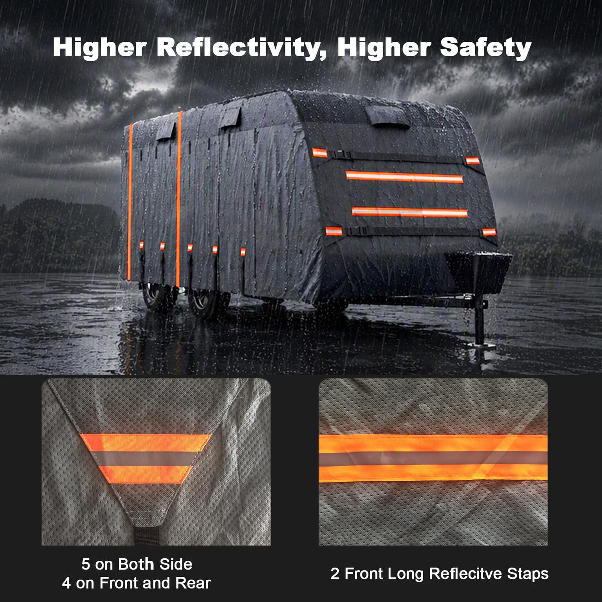 14-16ft 7 Layers Heavy Duty Waterproof Camper Cover N7787