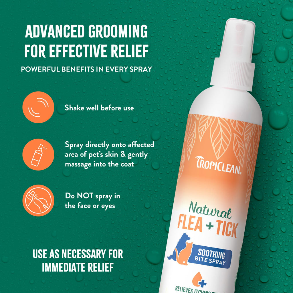 Flea and Tick Bite Relief Treatment Spray for Dogs & Cats, 8oz I111549