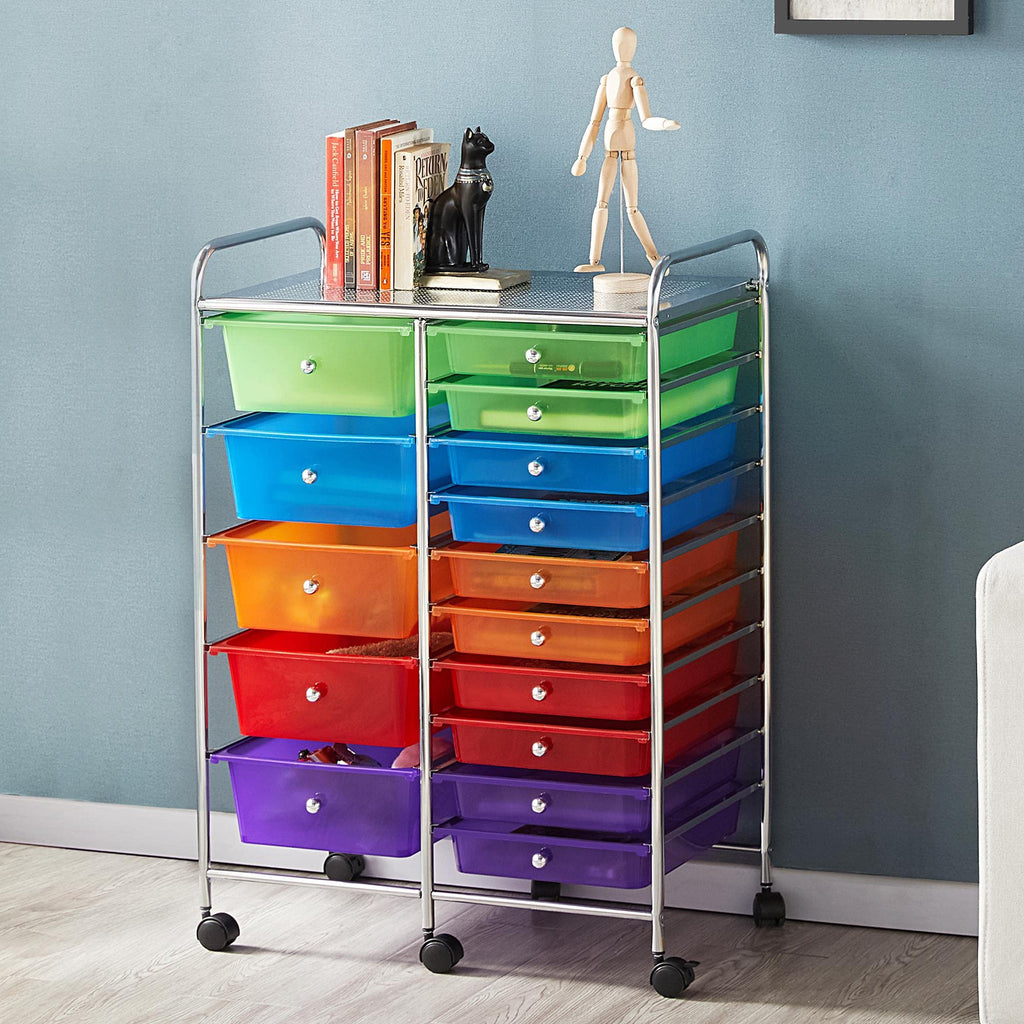 15 Drawer Rolling Storage Cart K8838
