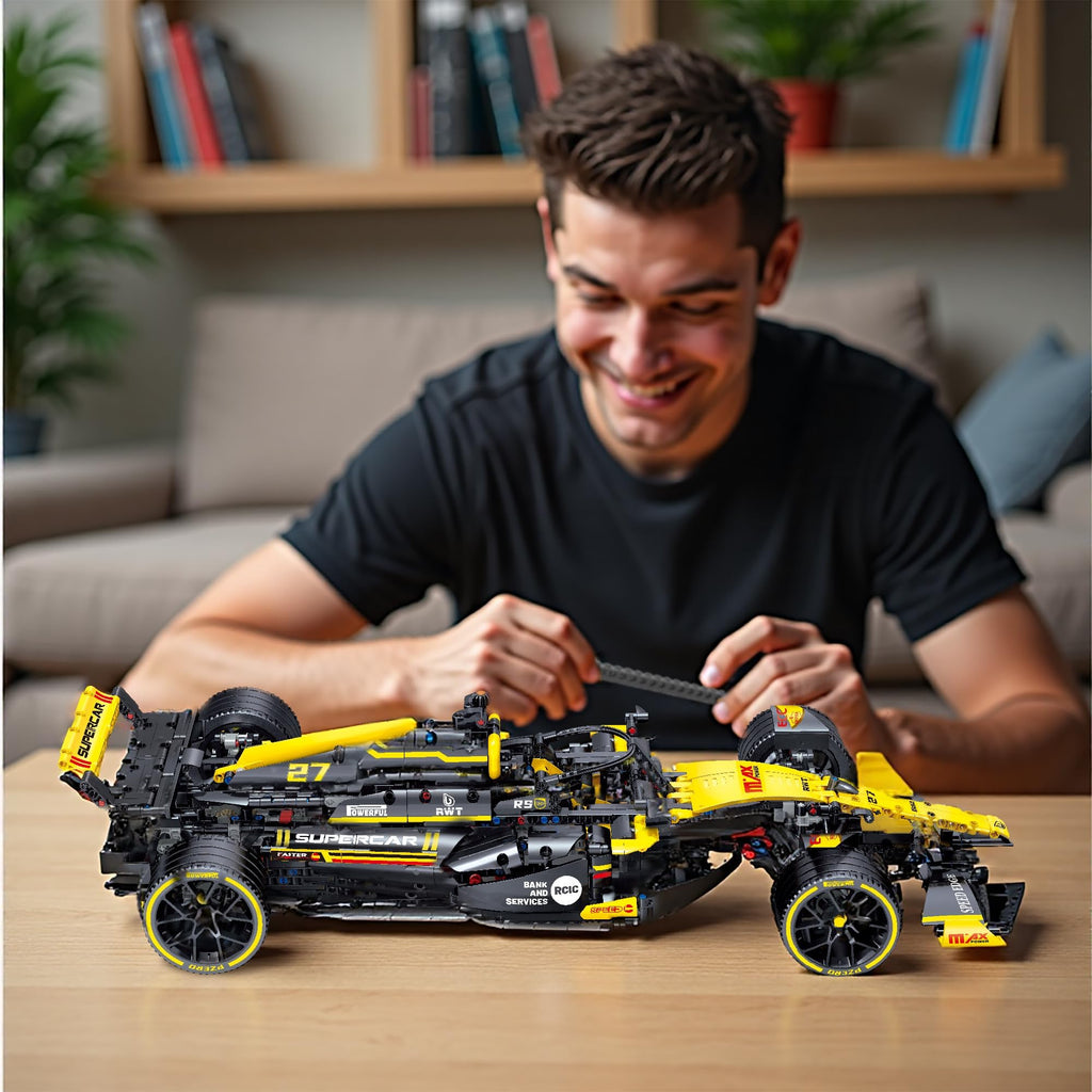 1:8 Scale 1650+ PCS Racing Car Building Kit V104