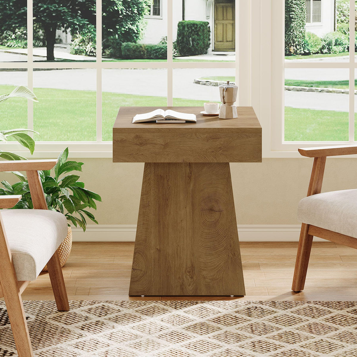 Small End Table Set of 2 Light Brown A749