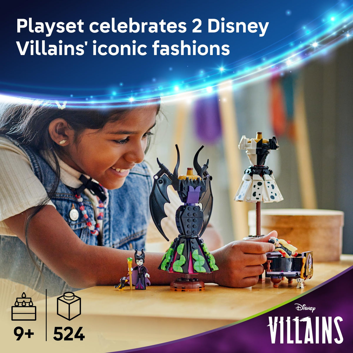 Disney Villains Dresses Building Toy L96386