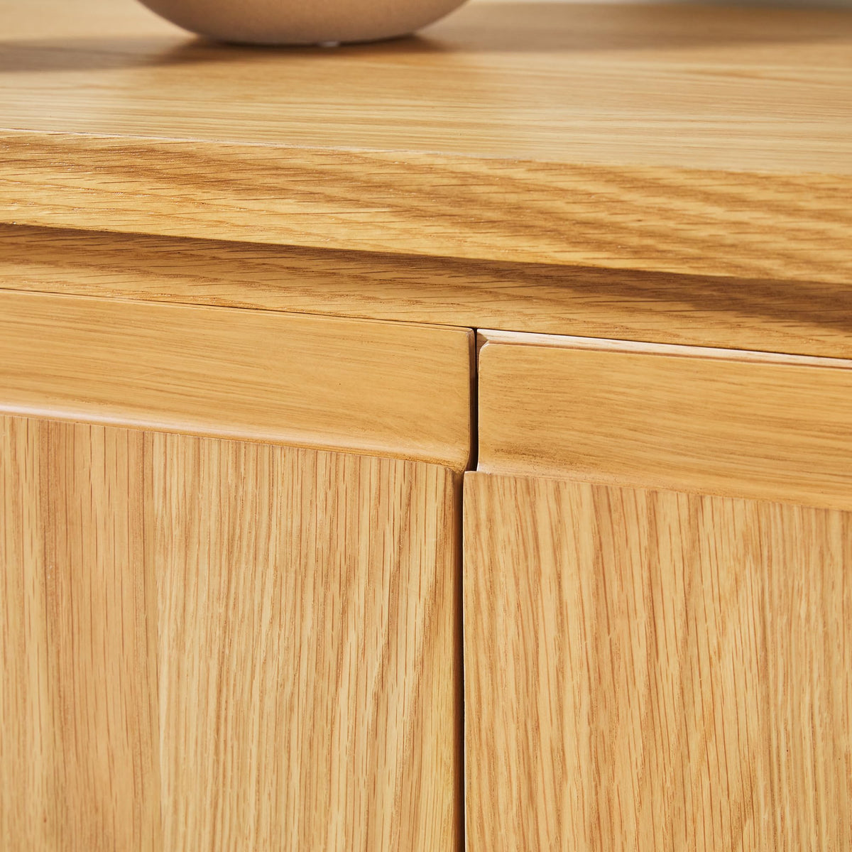 70 Inch White Oak Wood Sideboard TV Stand with Storage H7117