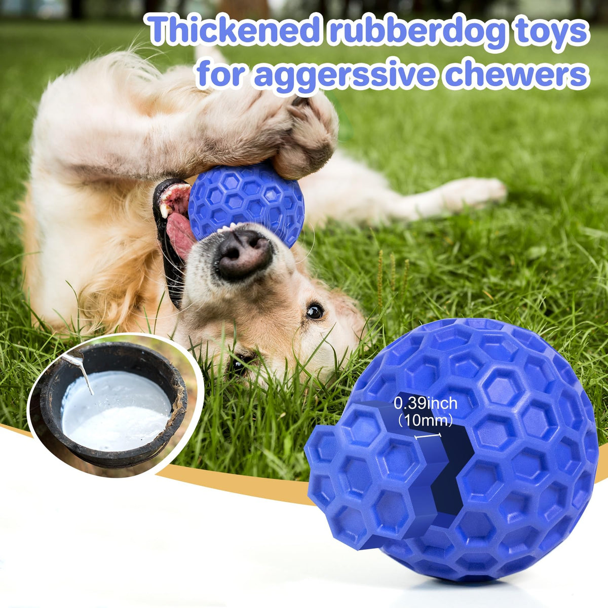 Squeaky Dog Ball Chew Toy T18605