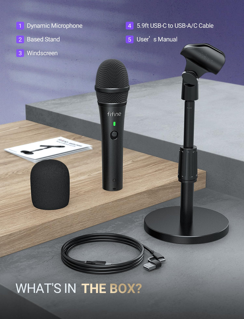 USB/XLR Dynamic Microphone T6327
