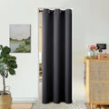 Dark Grey 34 x 80 Inch Thermal Insulated Blackout Curtain Q215532