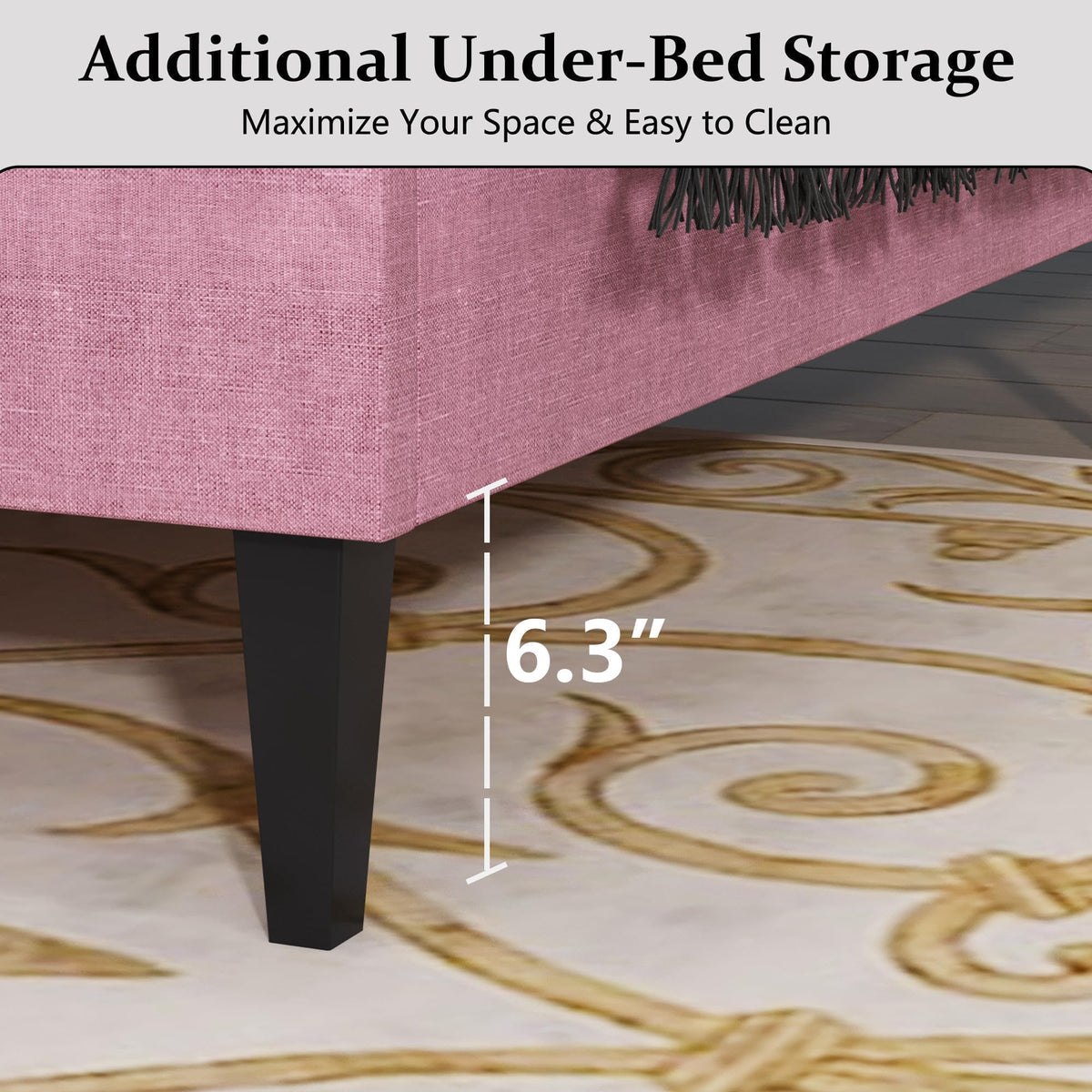 Twin Upholstered Platform Bed K18269