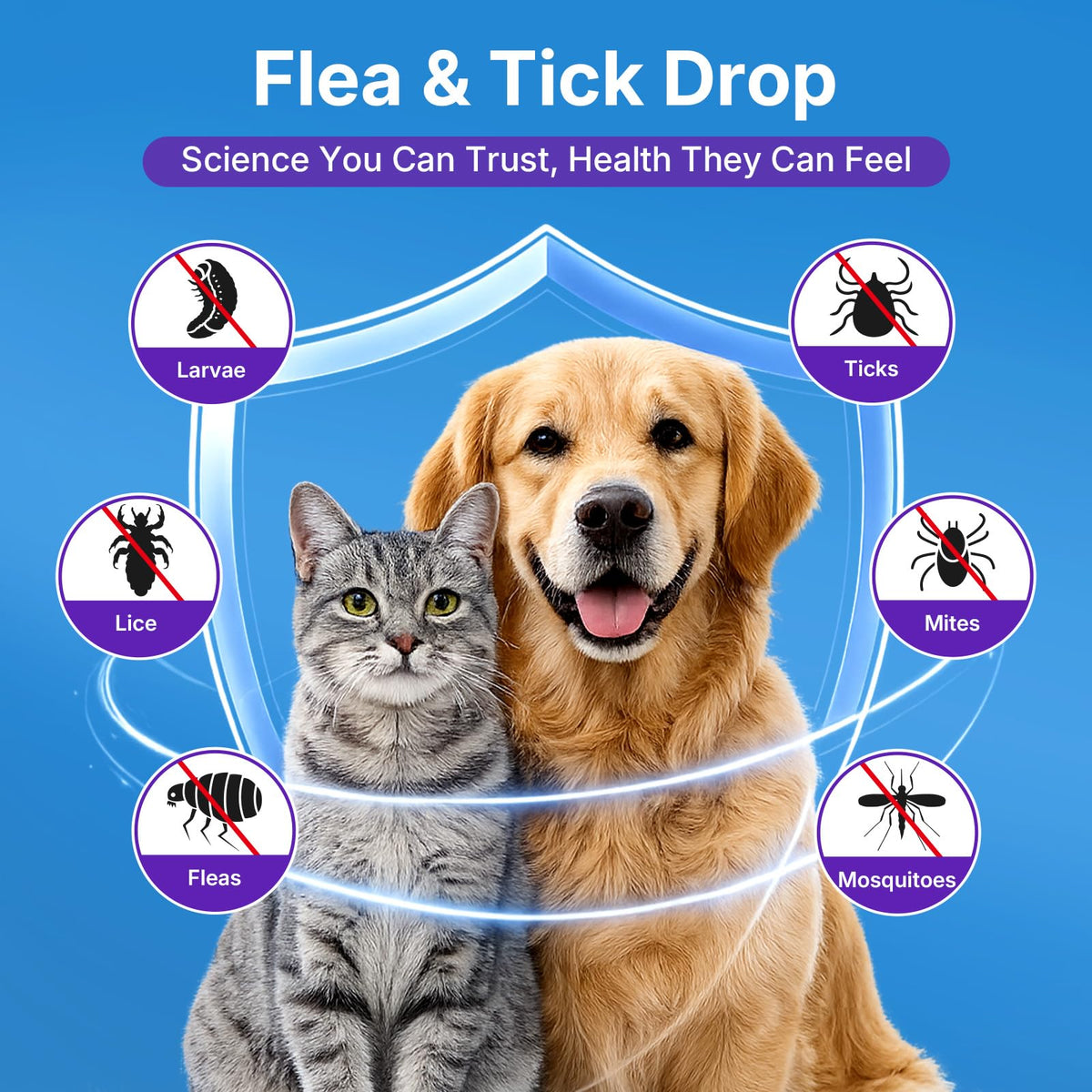 Oral Flea & Tick Support Drops for Dogs & Cats 60ml Q638524