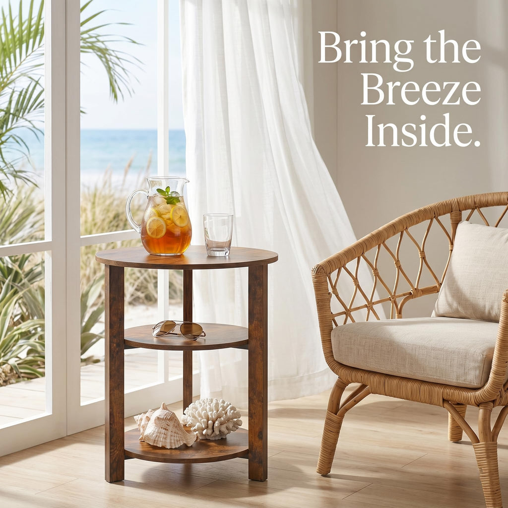 3-Tier Round Side Table X93898