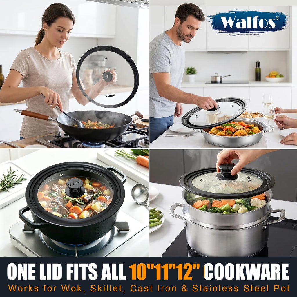 Tempered Glass Universal Lid for Pots, Pans and Skillets C880330