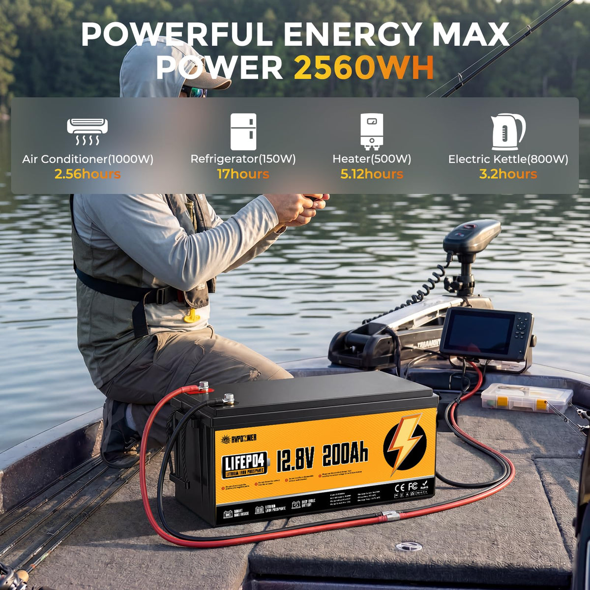 12V 200Ah LiFePO4 Lithium Battery 2 Pack M70591