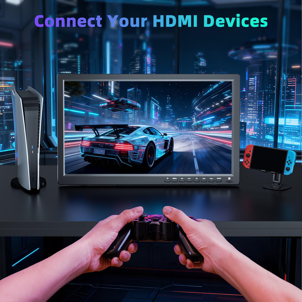 15.6 inch Portable TV with Antenna V460
