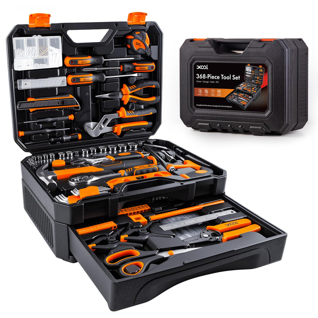 368 Piece Home Repair Tool Kit with Drawer Toolbox S29317