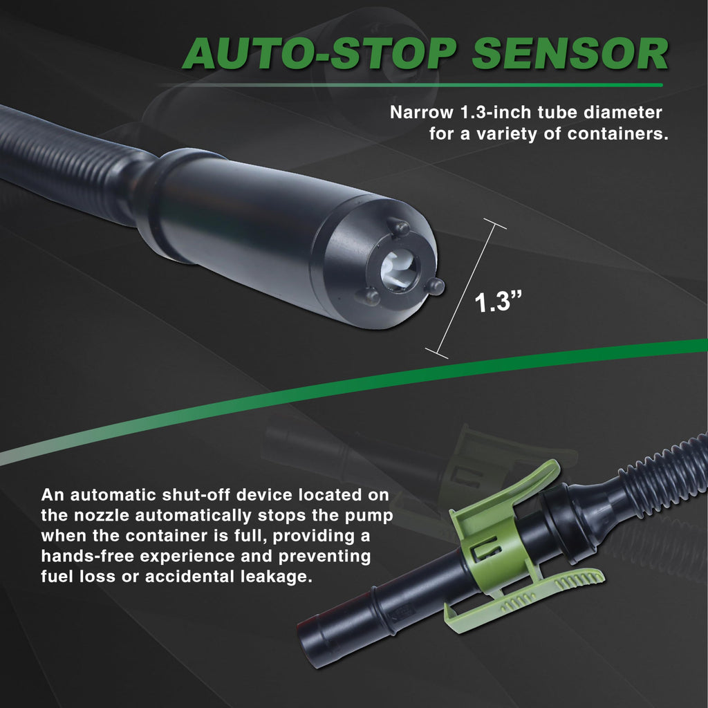 Battery Powered 2.4 GPM Fuel Transfer Pump with Auto Shut Off M2313
