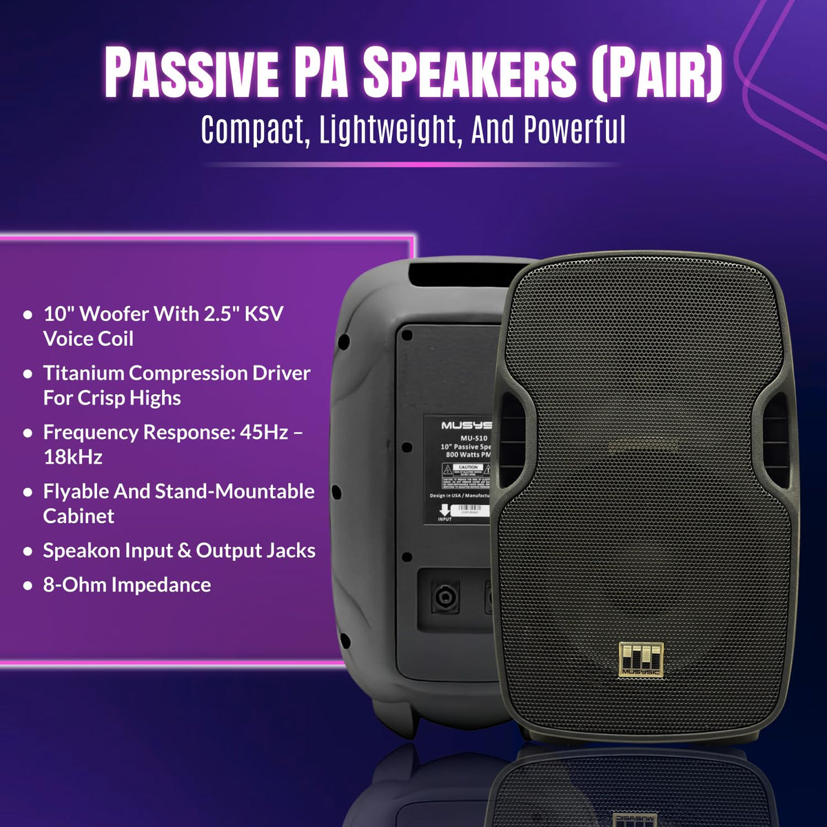 10" UHF PA System with Wireless Microphone G56111