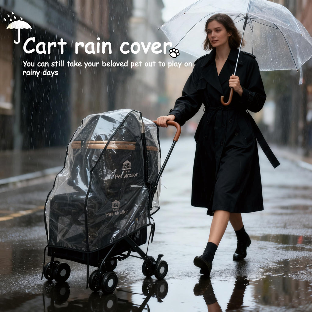 XL Extra-Large Double Pet Stroller with Weather Cover I78906