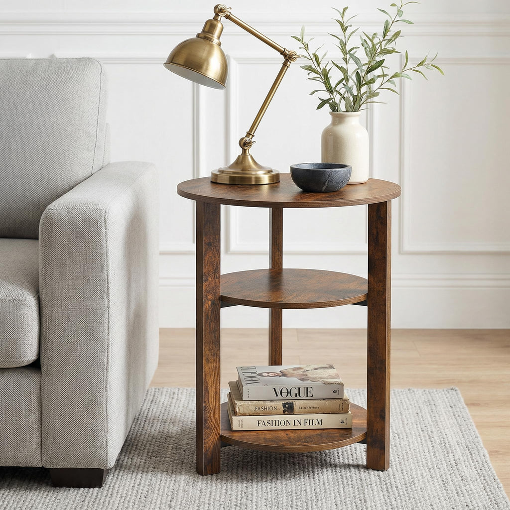 3-Tier Round Side Table X93898