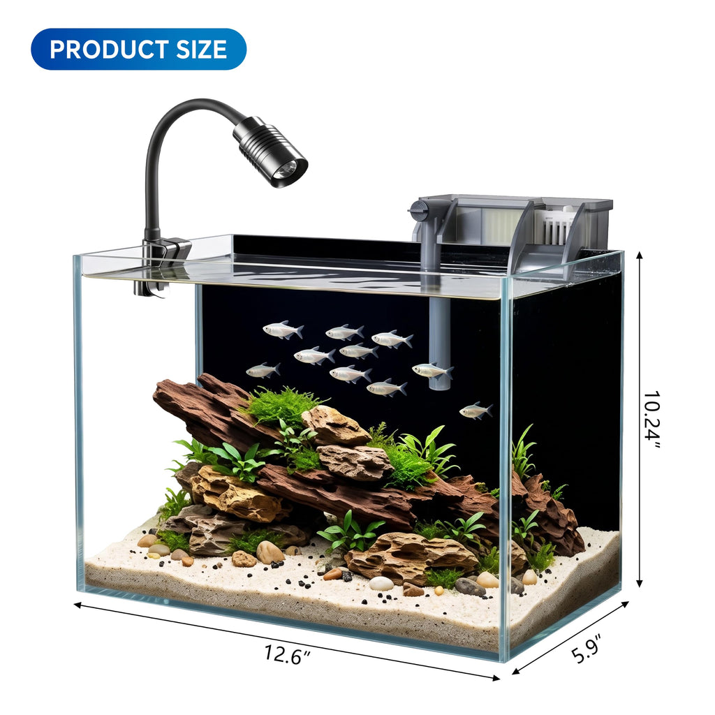 3.3 Gallon Glass Aquarium Kit B8408