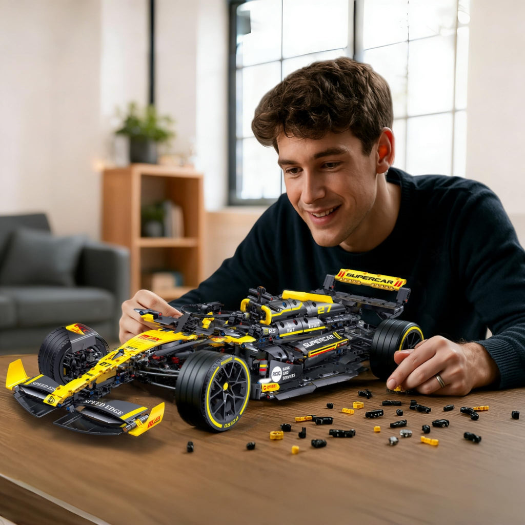 1:8 Scale 1650+ PCS Racing Car Building Kit V104