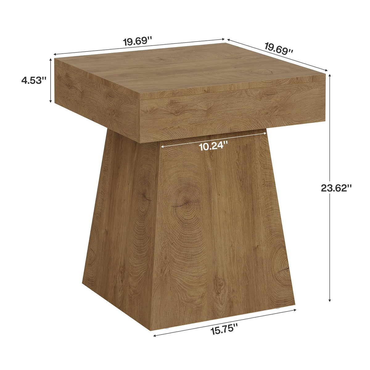 Small End Table Set of 2 Light Brown A749