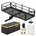 500 Lbs Heavy Duty Hitch Mount Cargo Carrier 60"x24"x14.4" Folding F4883